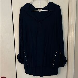 Croft & Barrow Dark Blue Button-Down Shirt